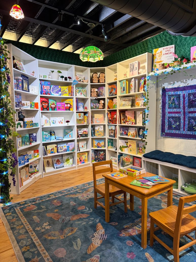 The children's section inside Dragonfly Bookshop in Hilliard, Ohio.