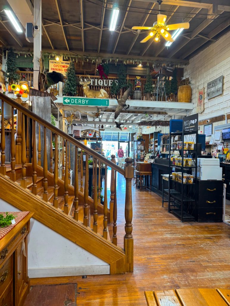 Inside several floors of shopping at Country Hearth Primitives in Grove City, Ohio.