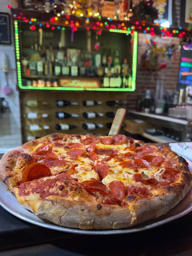 Pepperoni Pizza at Aracri Pizzeria in downtown Columbus.